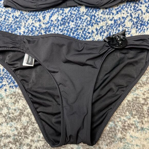 Andres Sarda Ruched Beaded Ellen Bikini Black 34b - Picture 7 of 13